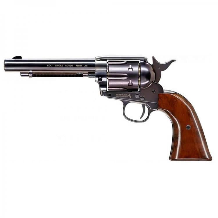 U5.8321 Revolver Colt SAA .45 Negro Cañón 5,5" Co2 - 4,5 mm Balines - Espadas y Más