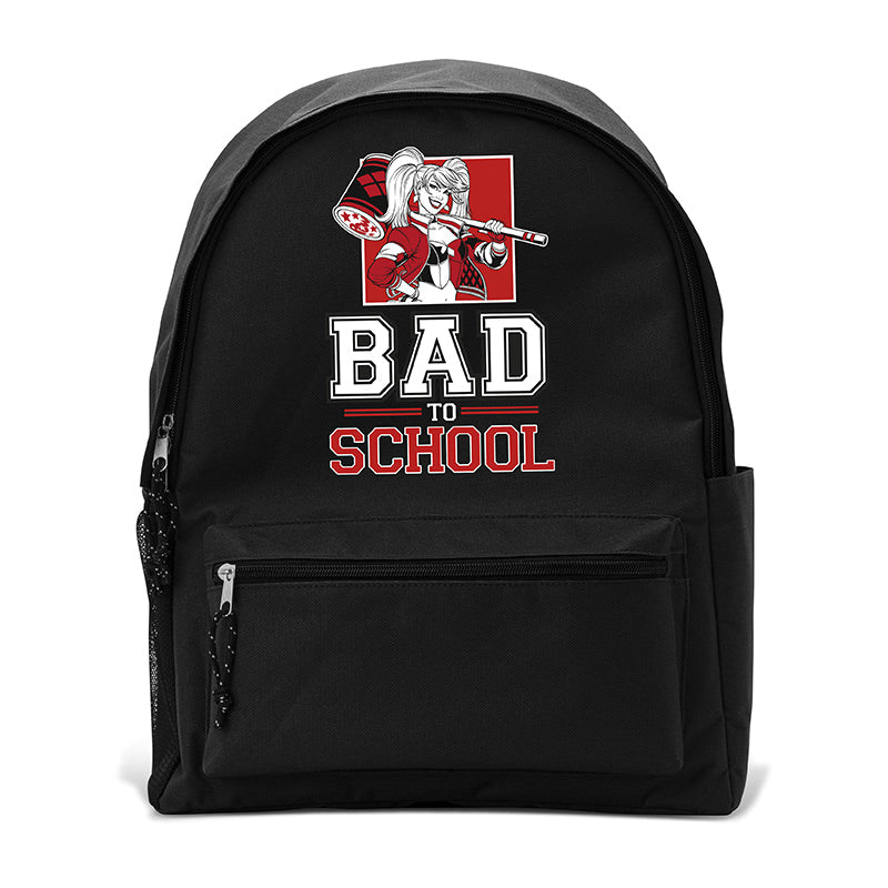 DC Comics - Backpack - "Harley Quinn" - BAD TO SCHOOL - Espadas y Más