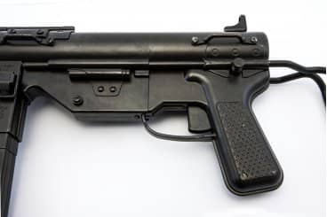 Imagen de AMETRALLADORA M3 CALIBRE .45 "GREASE GUN" USA 1942 (2ªGM) 1313 parte de nuestra colección en Espadas y más, sitio oficial.