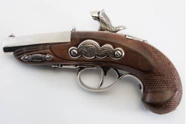 Imagen de Pistola Deringer Filadelfia de Percusión, USA 1862, 6315 Réplica no funcional parte de nuestra colección en Espadas y más, sitio oficial.