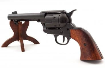 Imagen de Revólver  Peacemaker CAL.45 4,75", con 6 balas, 1-1186N, Réplica no funcional parte de nuestra colección en Espadas y más, sitio oficial.