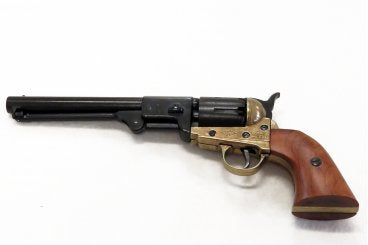 Revólver CAL.45 Peacemaker 4,75", com 6 balas, 1-1186N, réplica não funcional