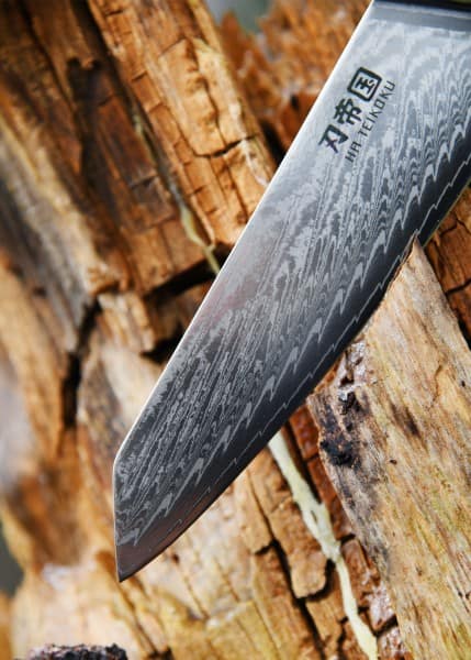Cuchillo Chef , 16,5 cm Longitud de la hoja, acero de Damasco KR-DCK-OK6 - Espadas y Más