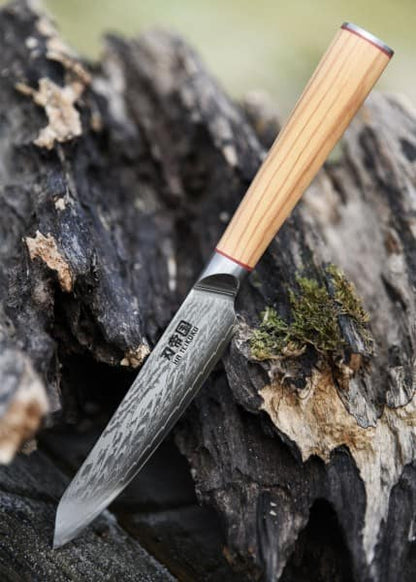 Cuchillo utilitario, acero de Damasco DTYT-DUK-OK - Espadas y Más