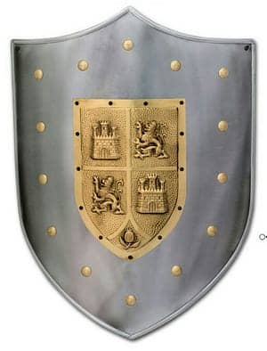Escudo Medieval Castilla León Marto 963.6 - Espadas y Más