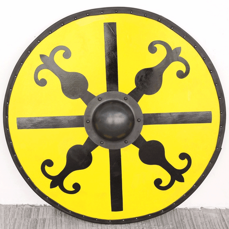 Escudo Vikingo funcional amarillo B81600 - Espadas y Más