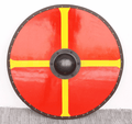 Escudo Vikingo funcional cruz amarilla B81500 - Espadas y Más