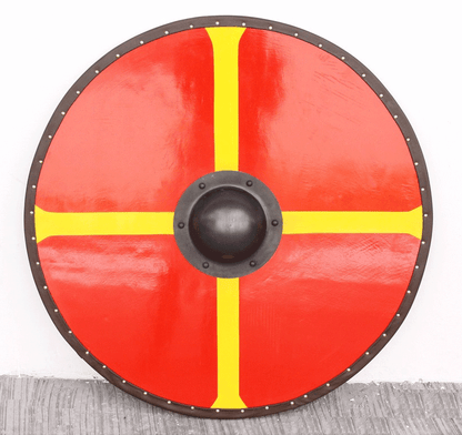 Escudo Vikingo funcional cruz amarilla B81500 - Espadas y Más
