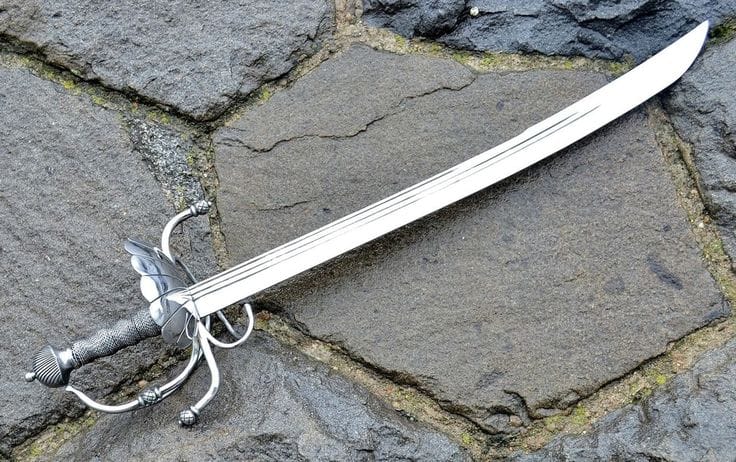 German Dussack sword with shell hilt from the late 16th century RAS51