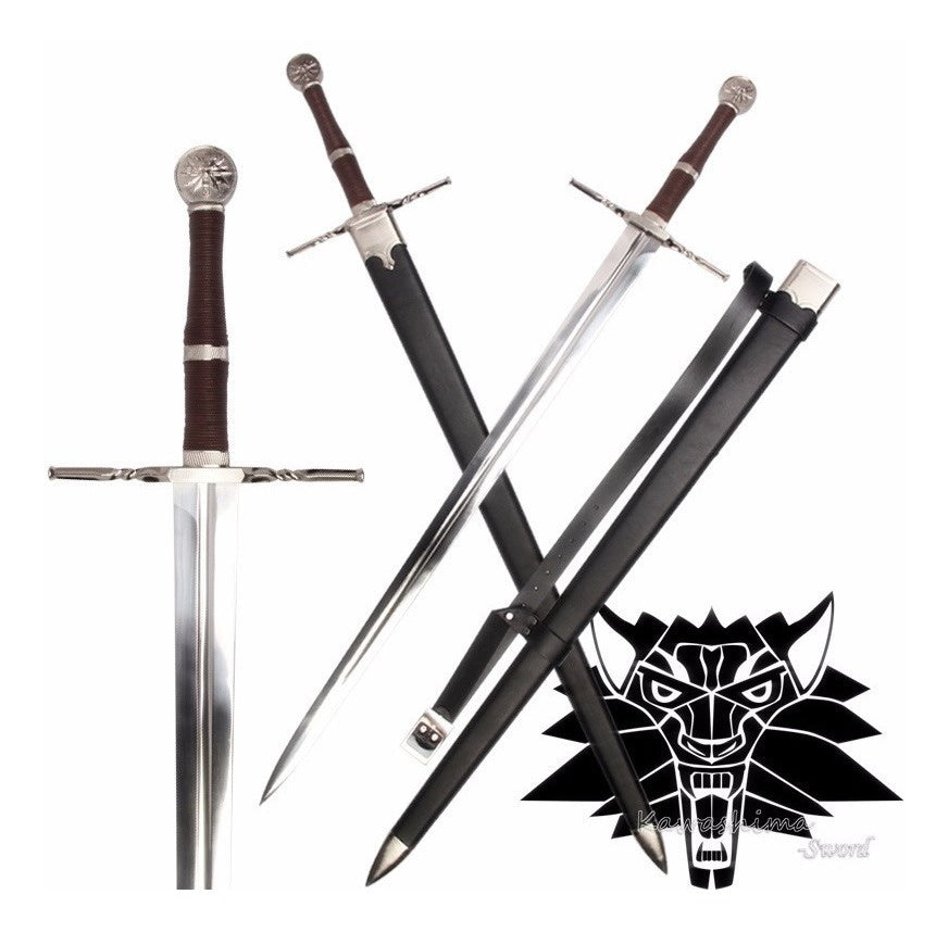 Espada Geralt de Rivia Funcional. Espada Geralt. Espada The Witcher. Espada Acero. Espada medieval. Espada fantasía. Espada The Witcher. Espadas Y Más