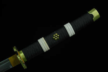 Espada Enma de Zoro Funcional afilada acero de damasco 41701 - Espadas y Más