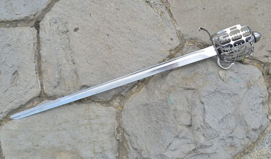 Espada escocesa con empuñadura de cesta, réplica para uso práctico OSW41 - Espadas y Más