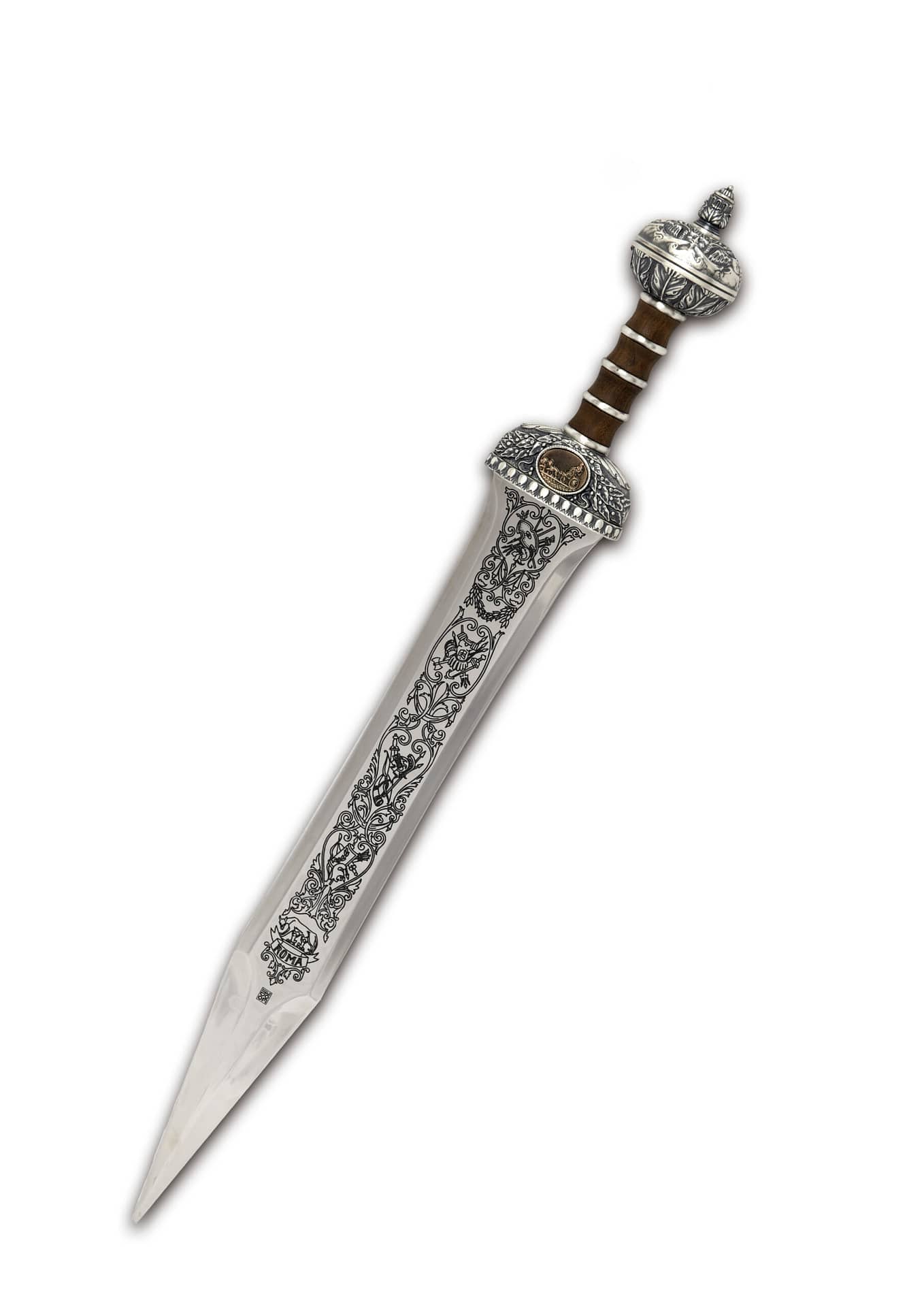 Espada Gladius Romana Plata Envejecida 518 Marto - Espadas y Más