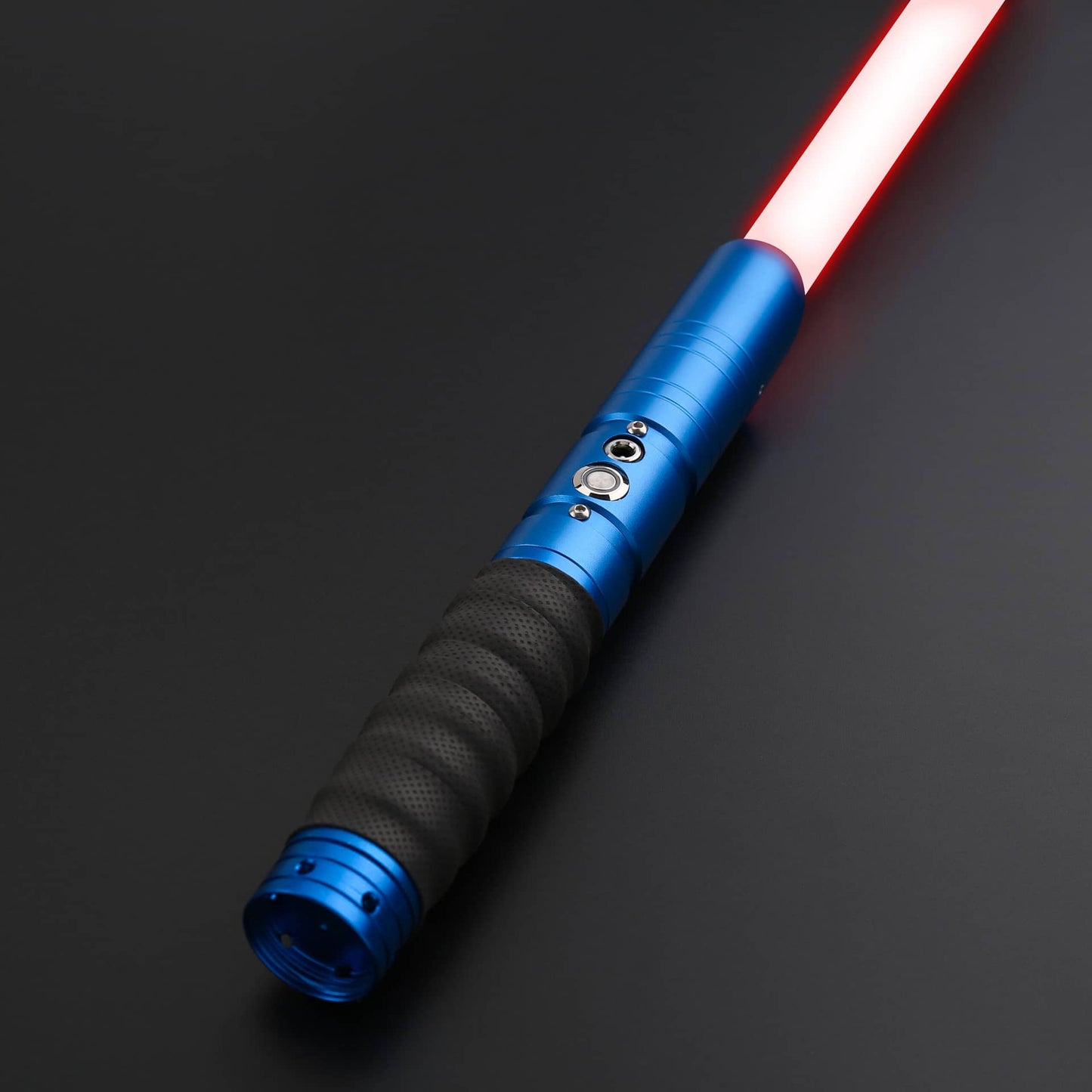 Espada Láser RGB con Mango De Metal Negro con Gris 77cm - Star Wars - Espadas y Más