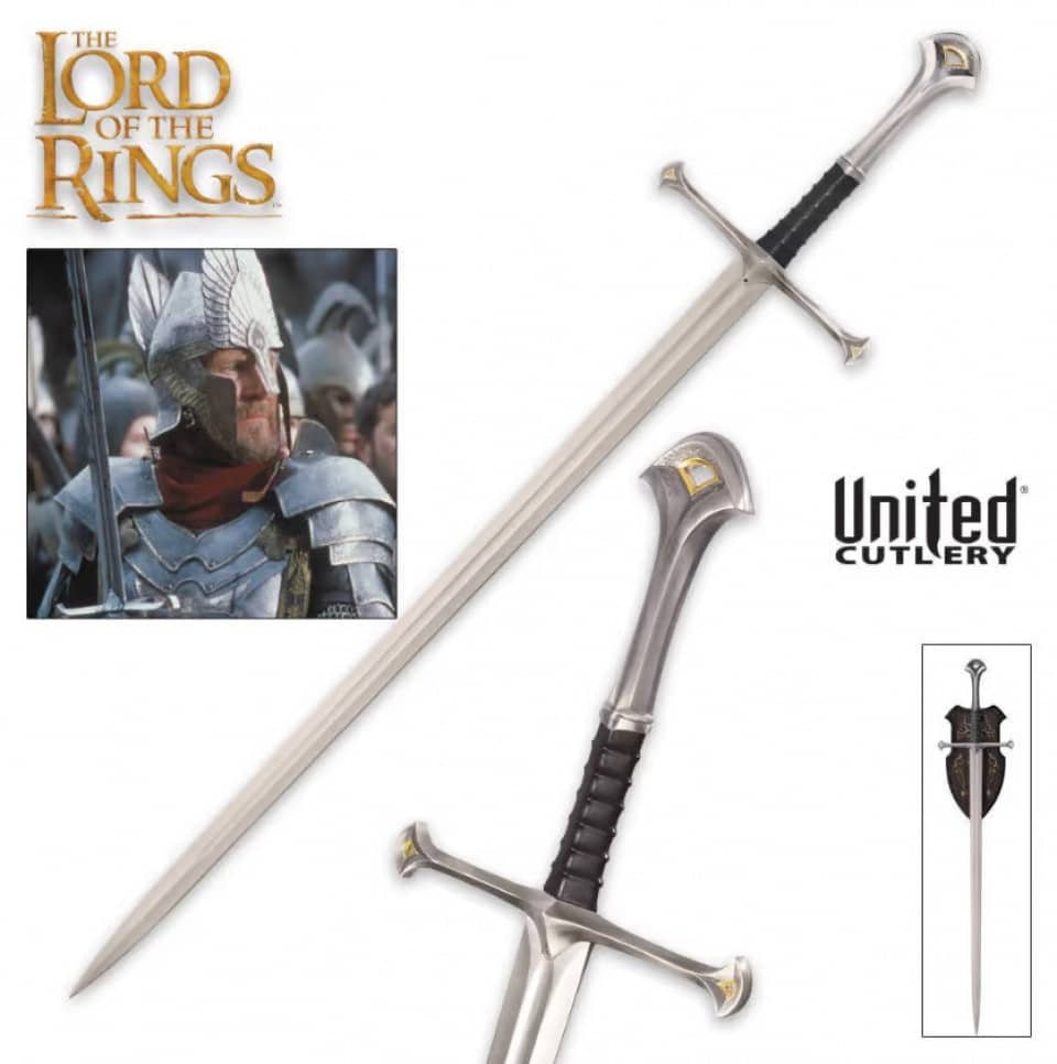 Imagen de Espada Narsil OFICIAL de El señor de los Anillos UC1267 parte de nuestra colección en Espadas y más, sitio oficial. Esta imagen describe  Espada