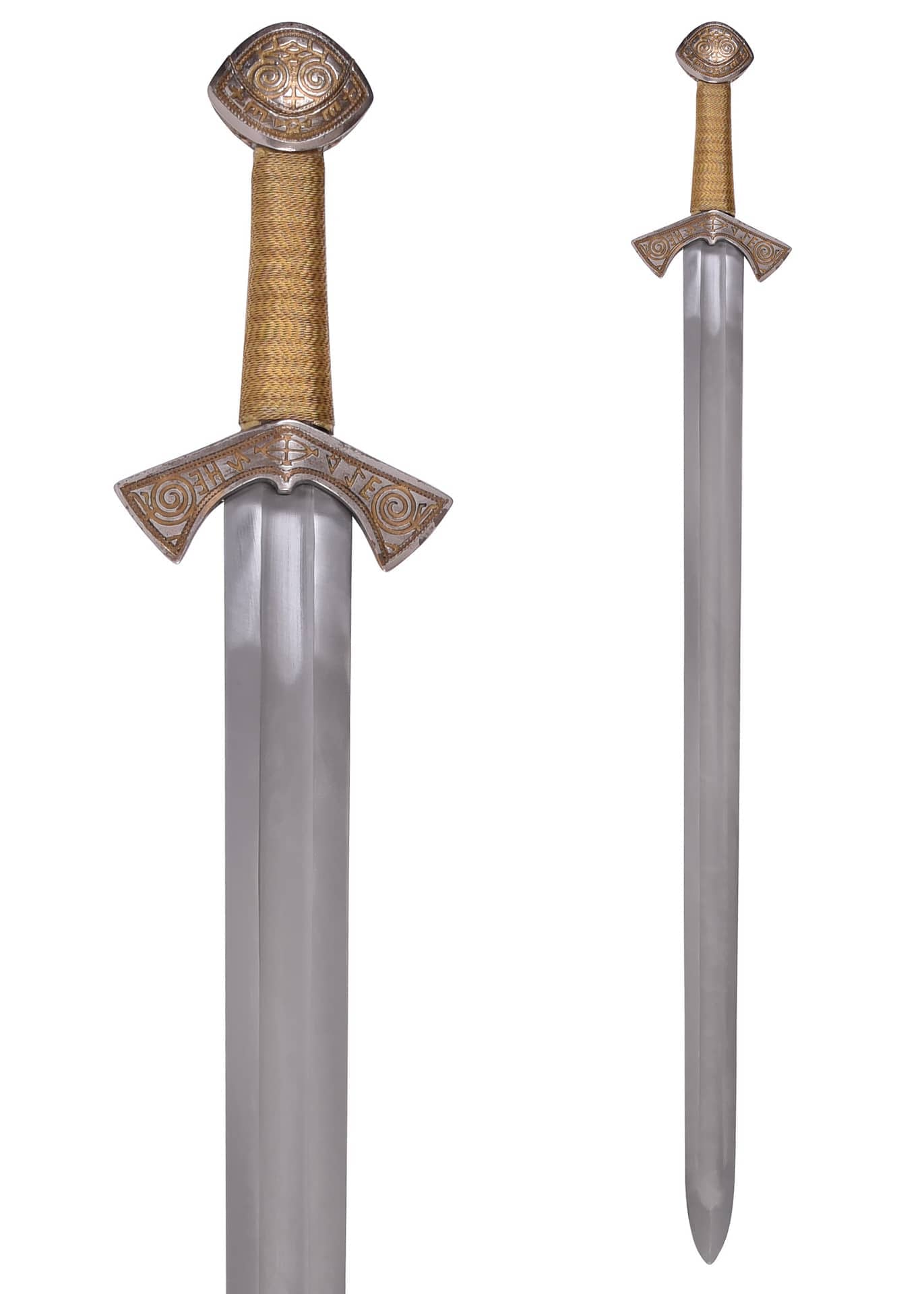 Espada vikinga de Haithabu, siglo IX, acero de Damasco 0116041401