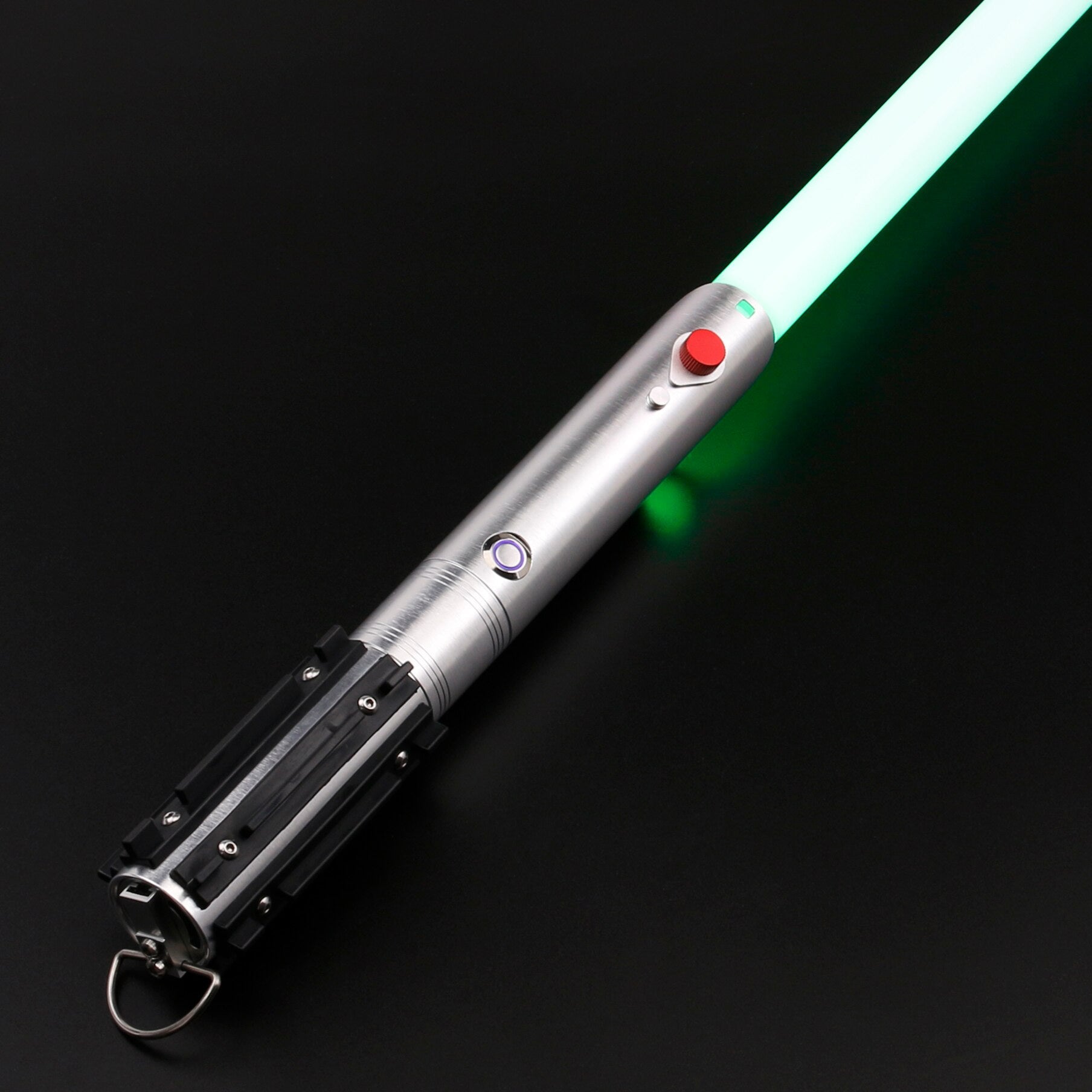 Espadas Láser Duelos Pesados RGB 12 colores, 10 Set de Sonidos, Mango Gris con Negro- Star Wars - Espadas y Más