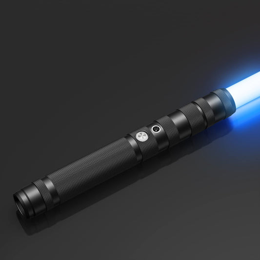 Espadas Láser RGB Con Mango De Metal Azul con Negro 77cm - Star Wars - Espadas y Más