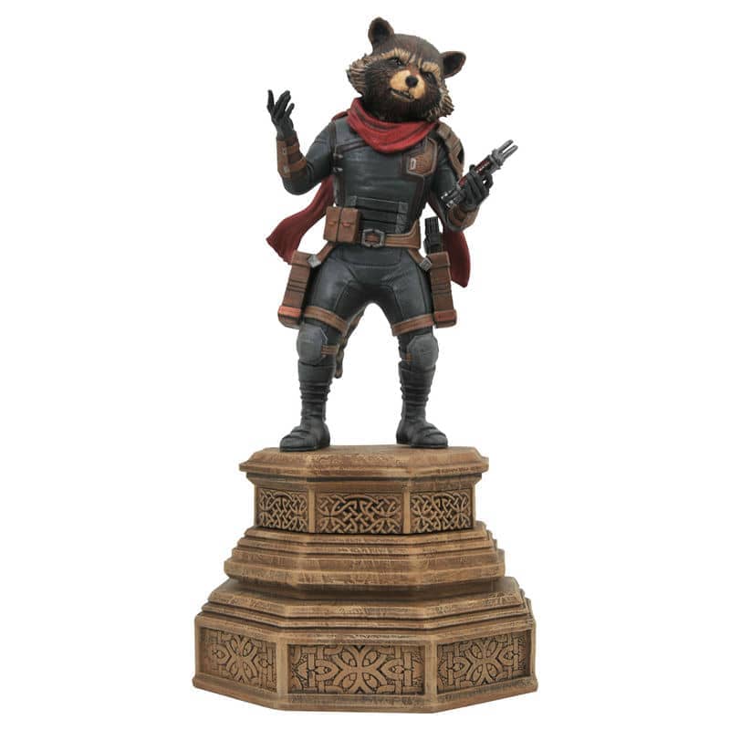 Estatua diorama Rocket Raccoon Vengadores Endgame Marvel 18cm - Espadas y Más