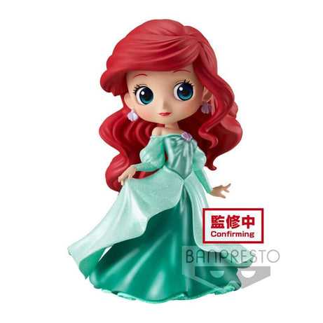 Figura Ariel Princess Dress Glitter Line Disney Characters Q posket 14cm - Espadas y Más