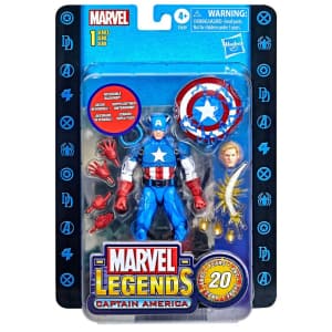 Figura Capitan America 20 Aniversario Marvel Legends 15cm - Espadas y Más