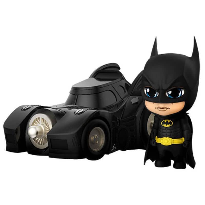 Figura Cosbaby Batman with Batmobile Batman 1989 10cm - Espadas y Más