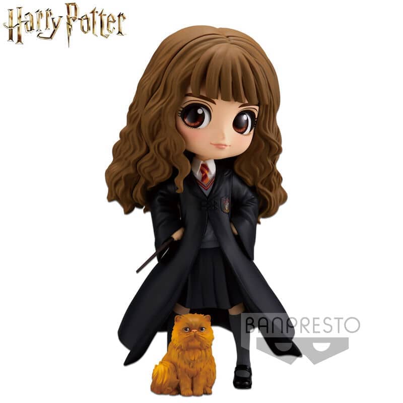 Figura Hermione Granger with Crookshanks Harry Potter Q Posket 14cm - Espadas y Más