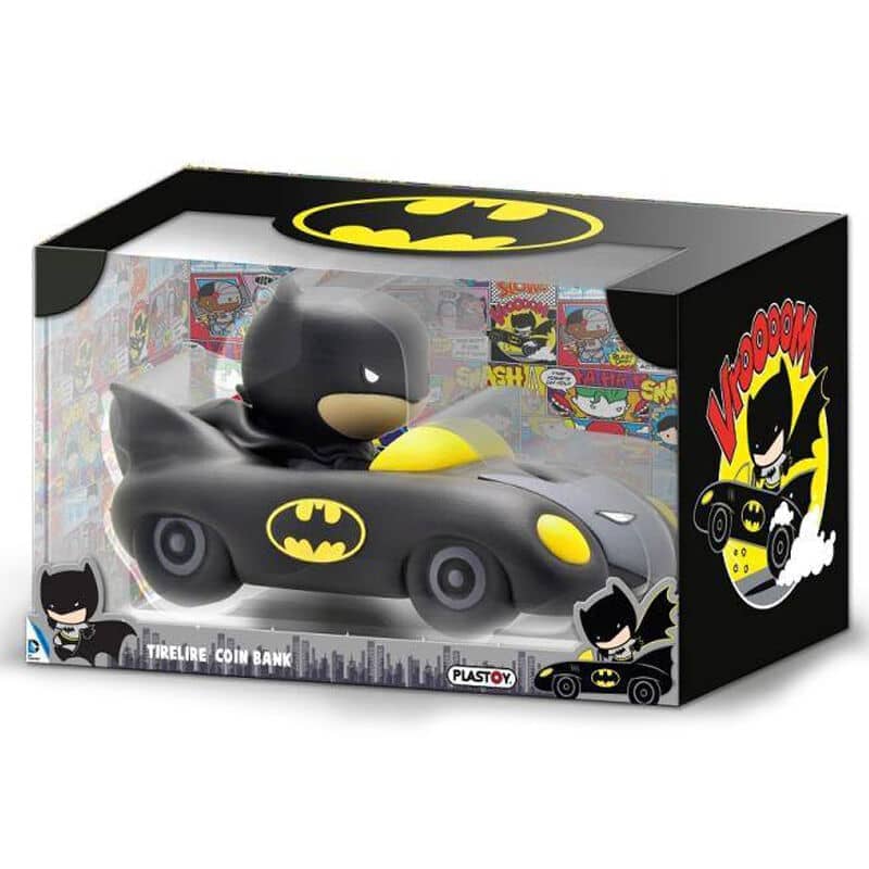 Figura Hucha Chibi Batman Batmobile Justice League DC Comics 16cm - Espadas y Más