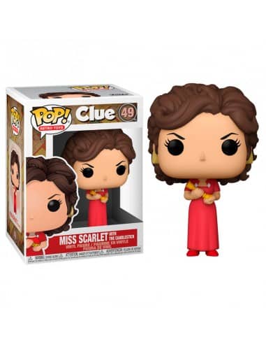 Figura POP Cluedo Miss Scarlet with Candlestick - Espadas y Más