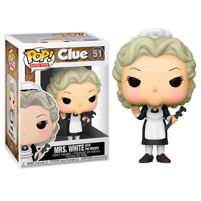 Figura POP Cluedo Mrs.White with Wrench - Espadas y Más