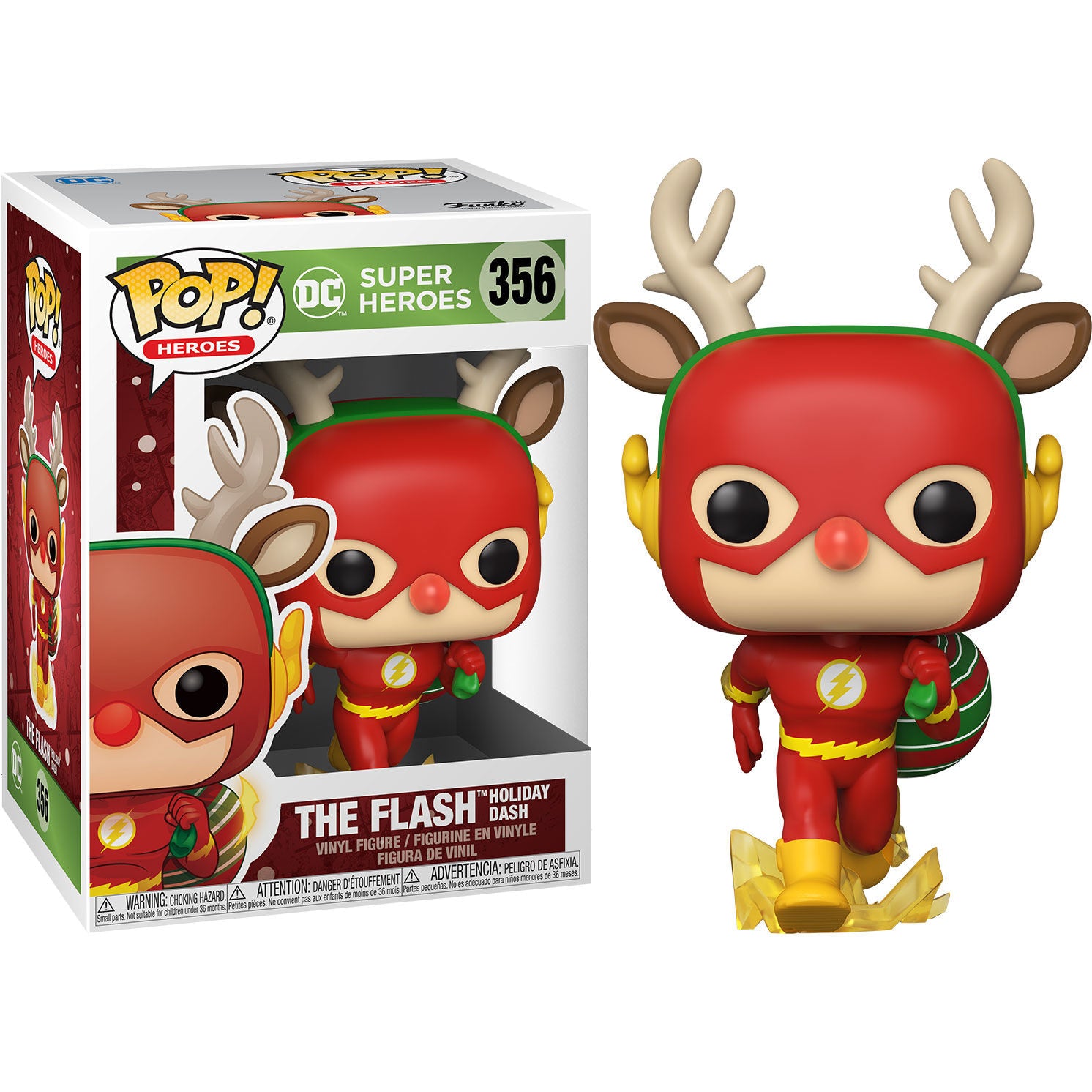 Figura POP DC Holiday Rudolph Flash - Espadas y Más