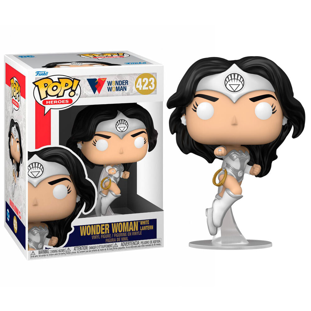 Figura POP DC Wonder Woman 80th Wonder Woman White Lantern - Espadas y Más