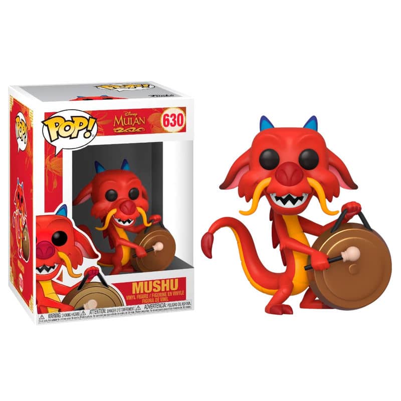 Figura POP Disney Mulan Mushu with Gong - Espadas y Más