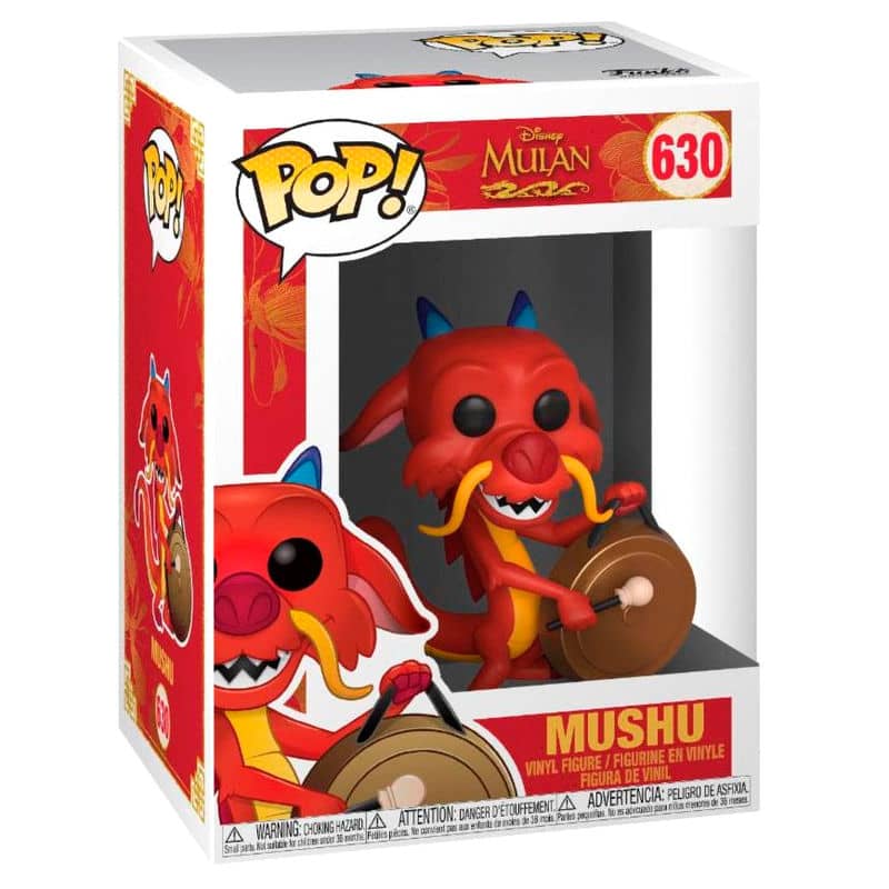 Figura POP Disney Mulan Mushu with Gong - Espadas y Más