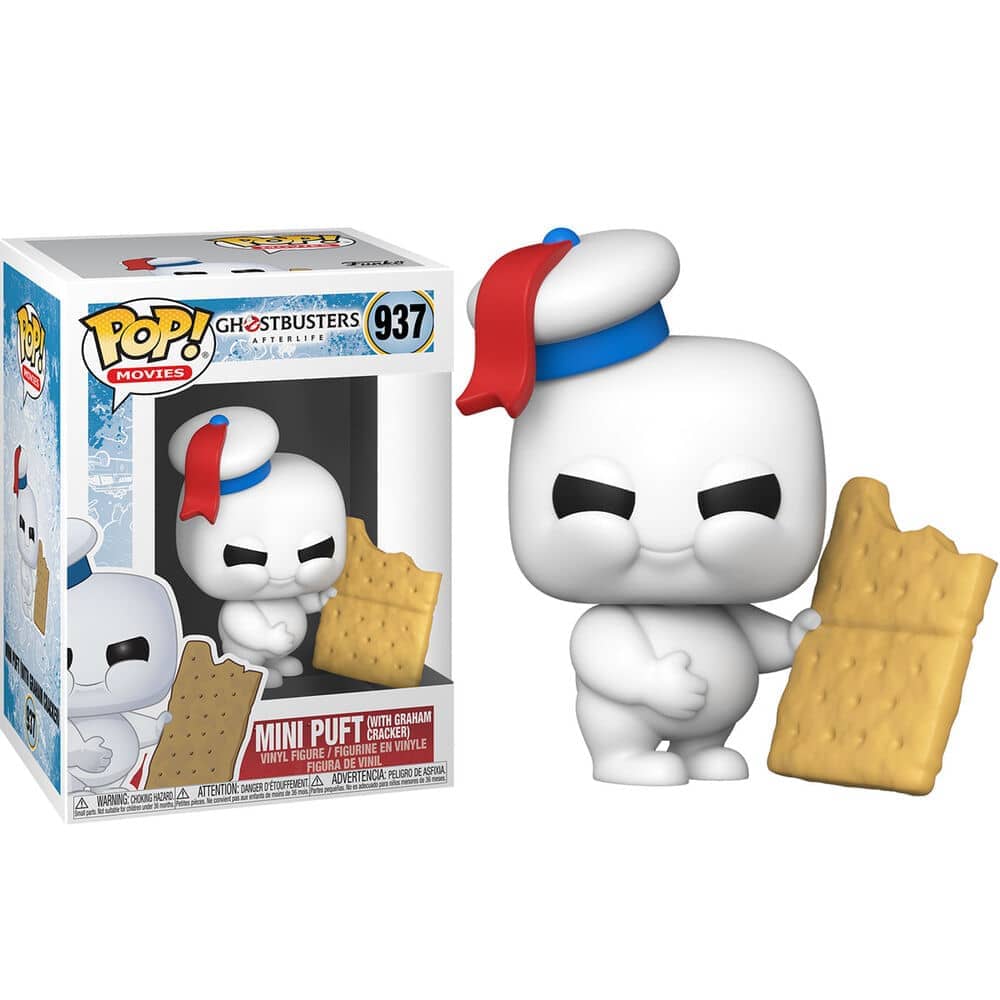 Figura POP Ghostbuster Afterlife Mini Puft With Graham Cracker - Espadas y Más