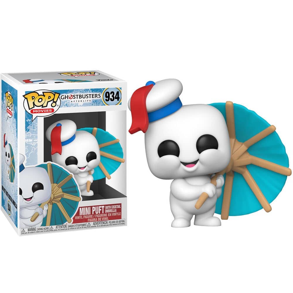 Figura POP Ghostbusters Afterlife Mini Puft With Cocktail Umbrella - Espadas y Más