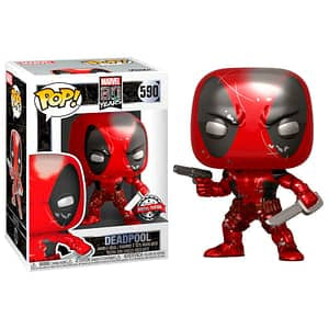 Figura POP Marvel 80th First Appearance Deadpool Metallic Exclusive - Espadas y Más