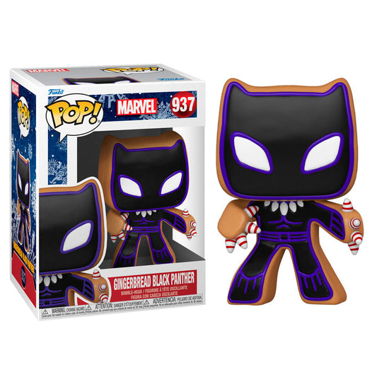Figura POP Marvel Holiday Black Panther - Espadas y Más
