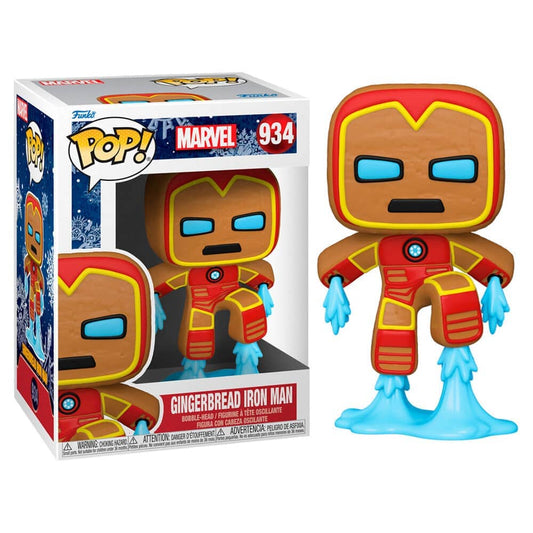 Figura POP Marvel Holiday Iron Man - Espadas y Más
