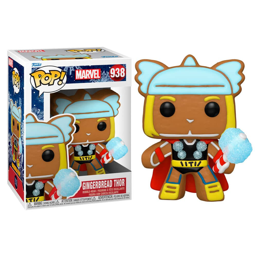 Figura POP Marvel Holiday Thor - Espadas y Más