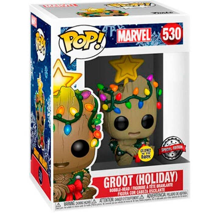 Figura POP Marvel POP Marvel Groot Holiday Christmas Exclusive - Espadas y Más