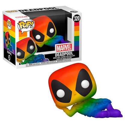 Figura POP Marvel Pride Deadpool Rainbow - Espadas y Más