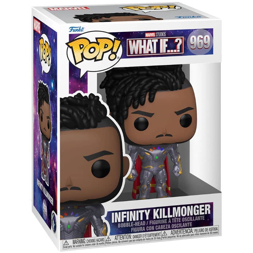 Figura POP Marvel What If Infinity Killmonger - Espadas y Más