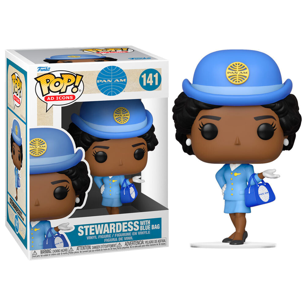 Figura POP Pan Am Stewardess with Blue Bag - Espadas y Más