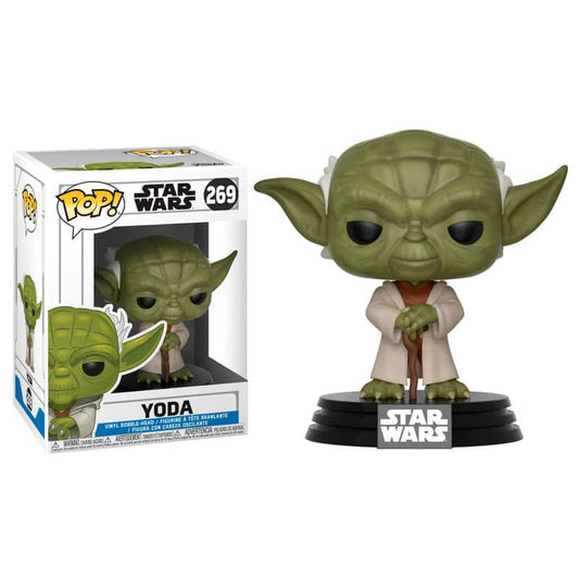 Figura POP Star Wars Clone Wars Yoda - Espadas y Más