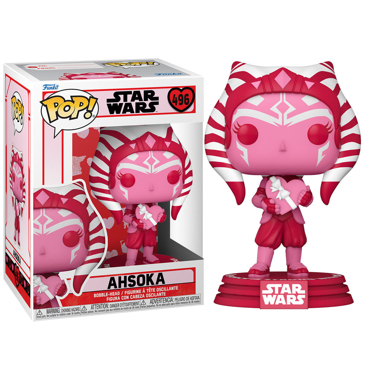 Figura POP Star Wars Valentines Ahsoka - Espadas y Más