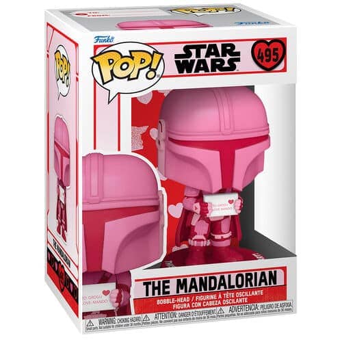 Figura POP Star Wars Valentines Mandalorian - Espadas y Más