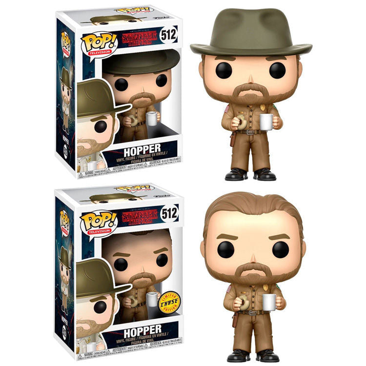 Figura POP Stranger Things Hopper 5 + 1 Chase - Espadas y Más