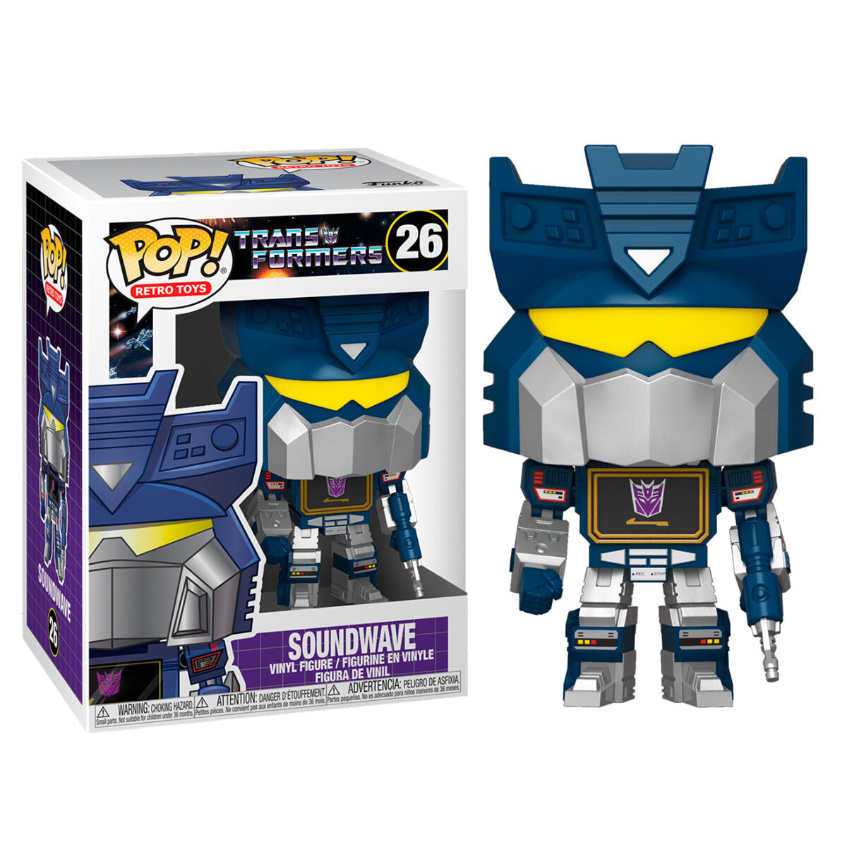 Figura POP Transformers Soundwave - Espadas y Más