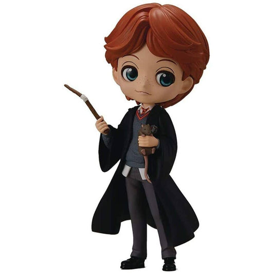 Figura Ron Weasley with Scabbers Harry Potter Q Posket 14cm - Espadas y Más